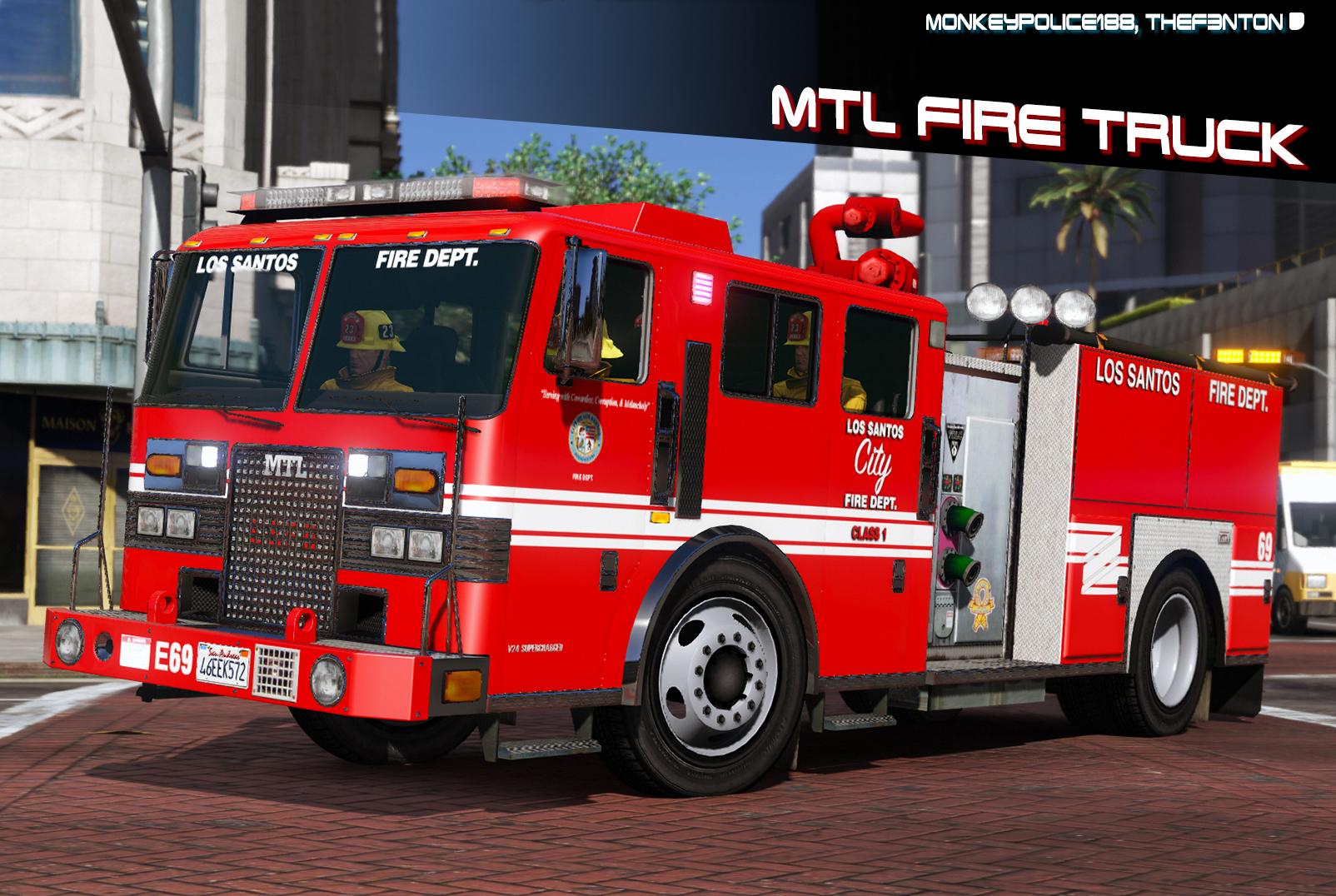 MTL Fire  Truck  Improved model Add On Liveries 